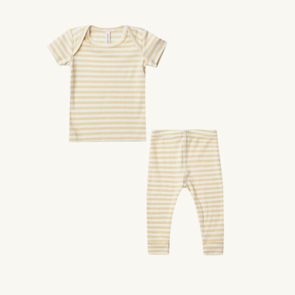 NWT - Quincy Mae ribbed set, ORGANIC​​​​​